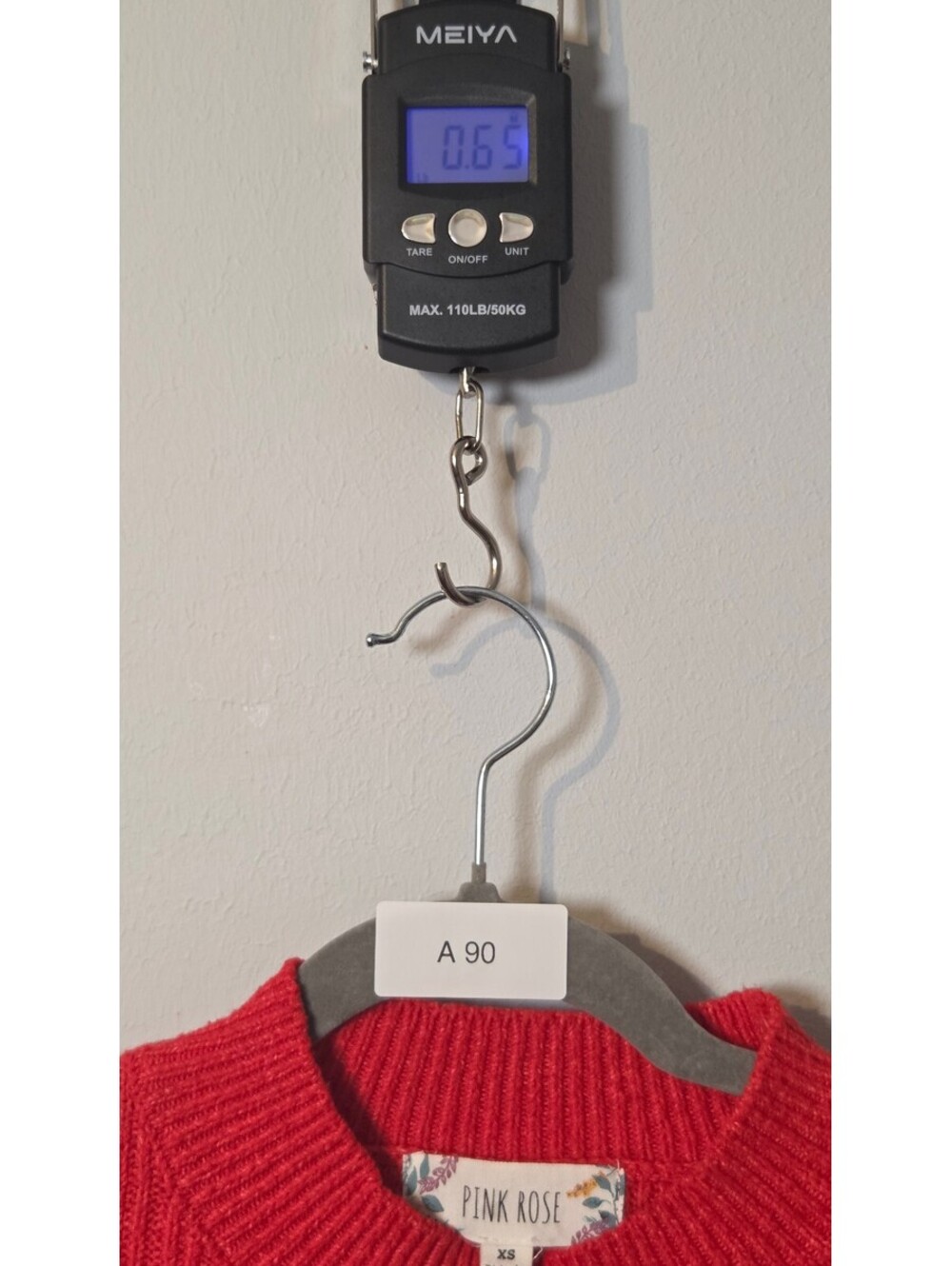 Pink Rose Red Ribbed Knit Sweater - Picture 3 of 6